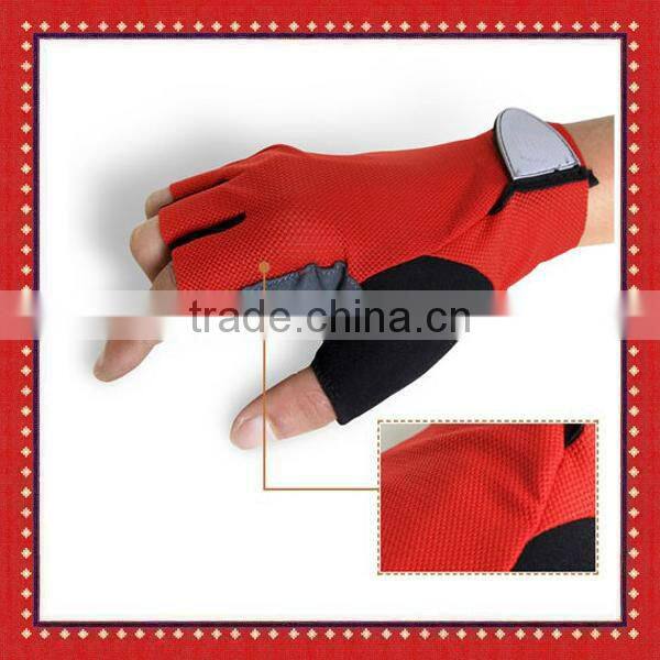 Mesh cloth Fingerless Sport gym gloves ZMA1147