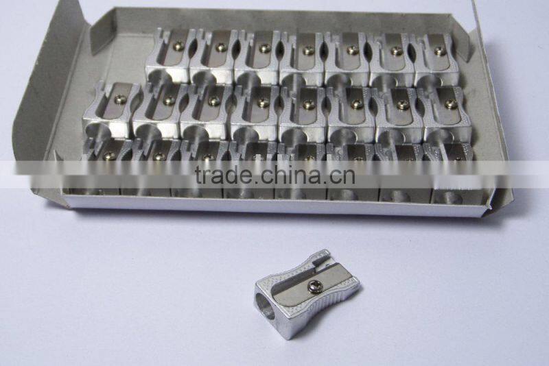 mini size aluminium office pencil sharpener