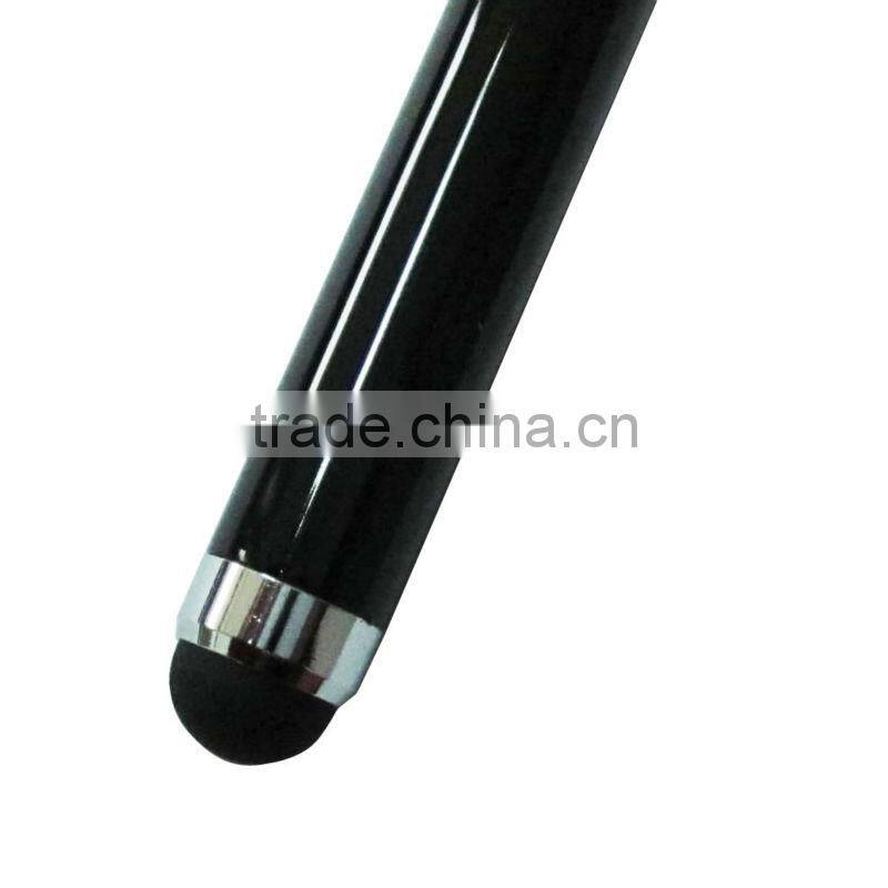 610204 high quality promotional rubber tip metal stylus pen for business