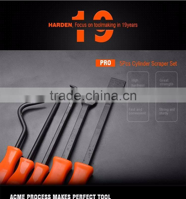 Professional High Carbon Steel 5PCS Cylinder Scraper Set