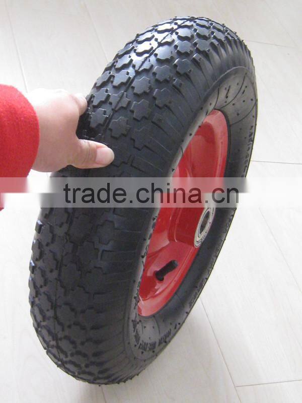 china heavy duty hand truck steel rim rubber wheel tire