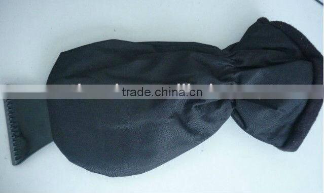 warm ice scraper with glove