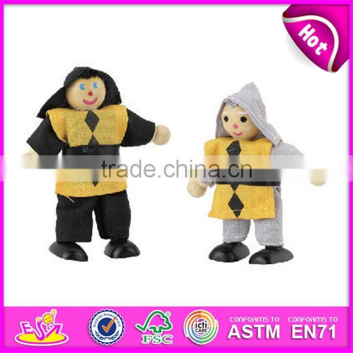 2016 wholesale cheap funny wooden baby puppet toy W06D026