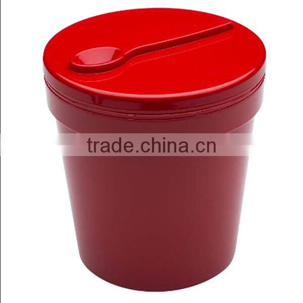 custom 1-pint Insulated Ice Cream Container - red