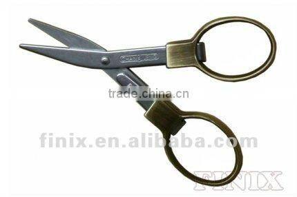 3.75" Satin Copper Coating Color Handle Folding Scissors