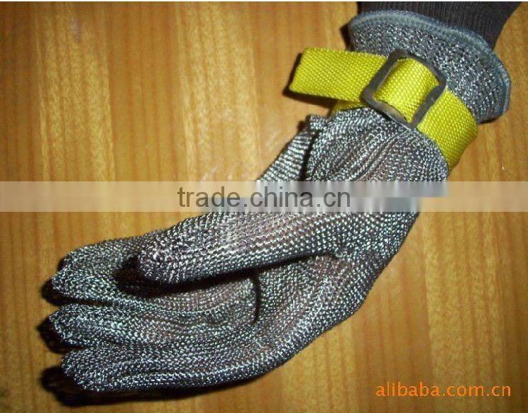 Stainless steel wire Glove Steel Mesh Glove(cut-resistant)