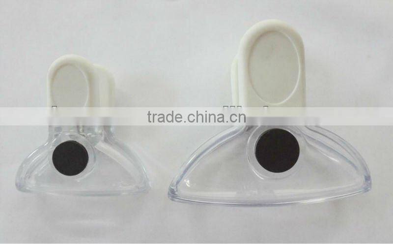 2 pcs one set ABS+TPR+black magnetic cutting food clip
