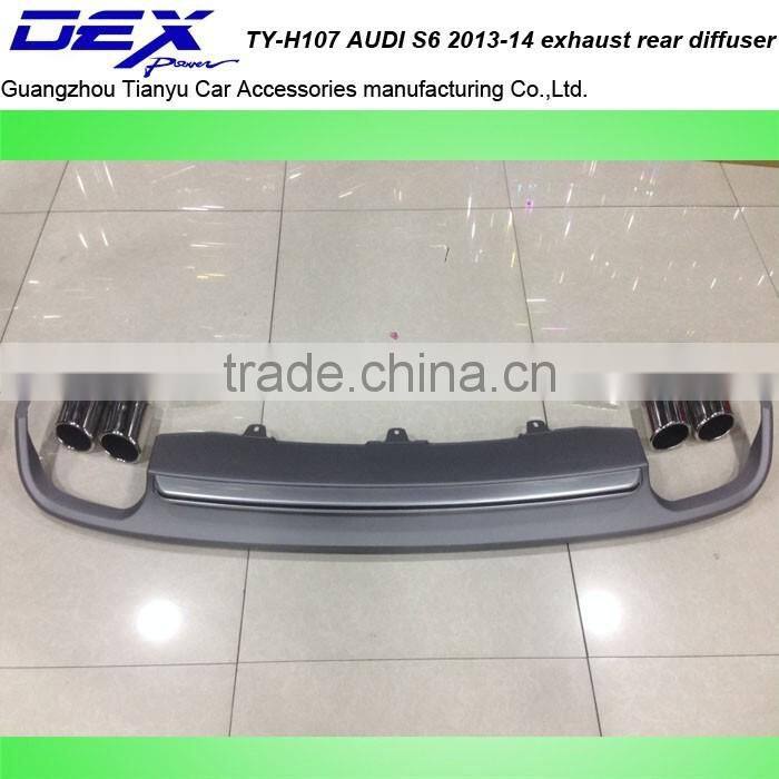 High quality Car PP A~UDI S6 2013-14 exhaust rear diffuser