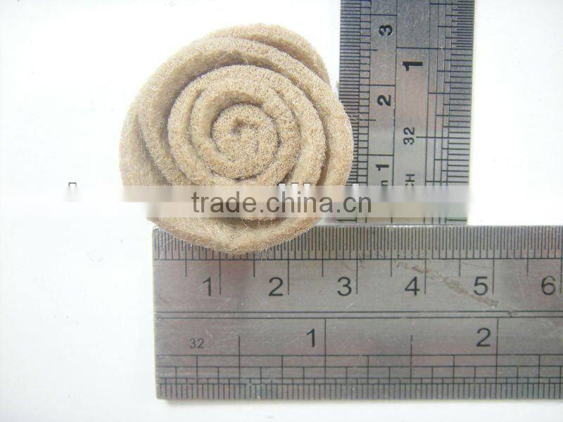 J0028 Goody pink rose hair flower with clips for girl