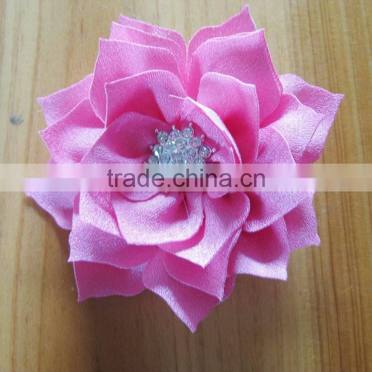 fabric flower clip for kids hair accessories