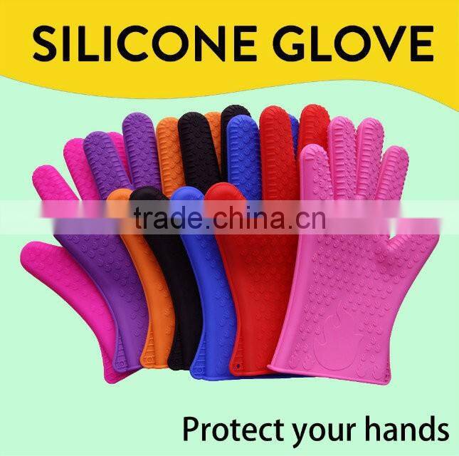 High quality custom novelty silicone oven mitts,Heat resistant Anti- radiation gloves