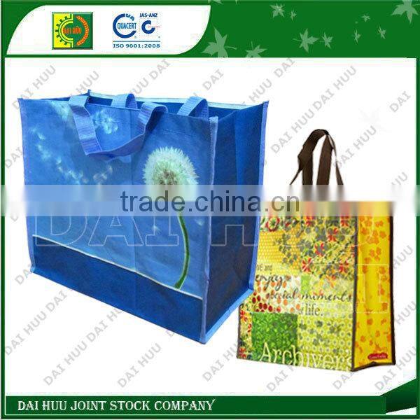 Various designs Laminated BOPP woven shopping bag