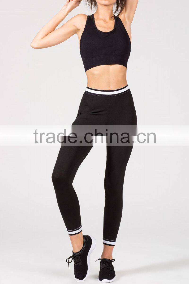 Wholesale bulk fitness sports wear yoya pants contrast leggings for women