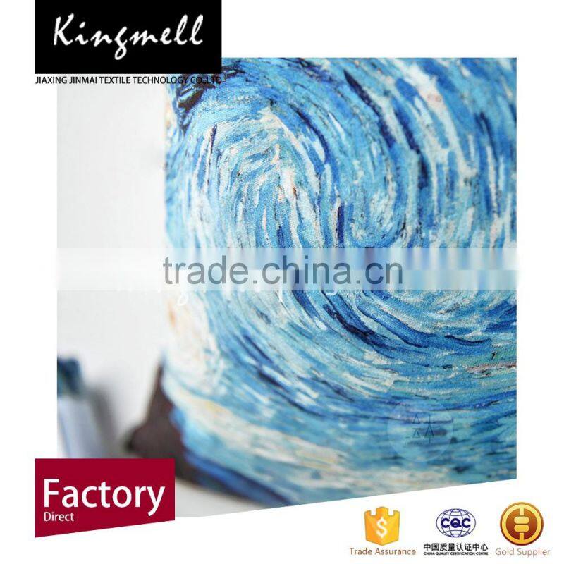 Wholesale canvas painting pillow cases China supplier pillow cases