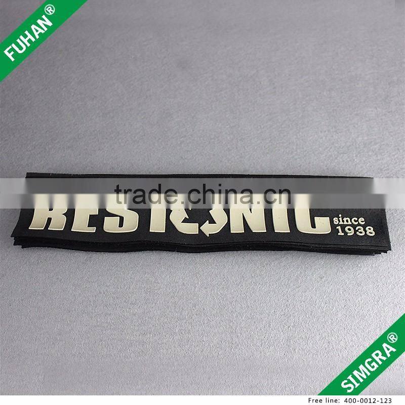 Wholesale PVC Brand Logo 3D Rubber Patches for Garment