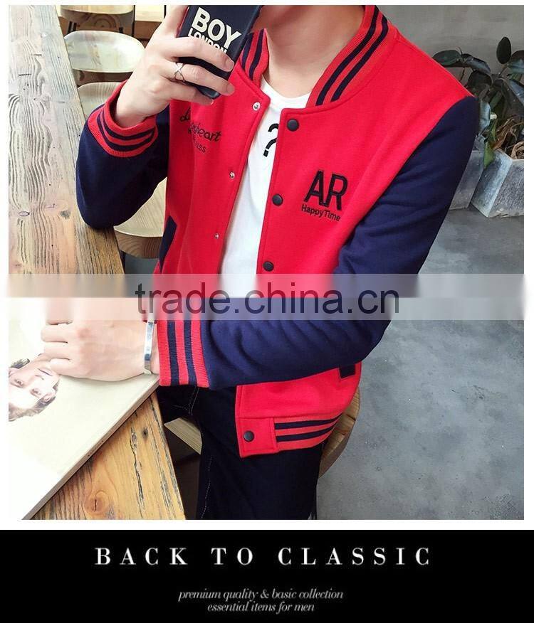 2017 youth men zipper jacket sweatshirt without hood polar fleece jacket
