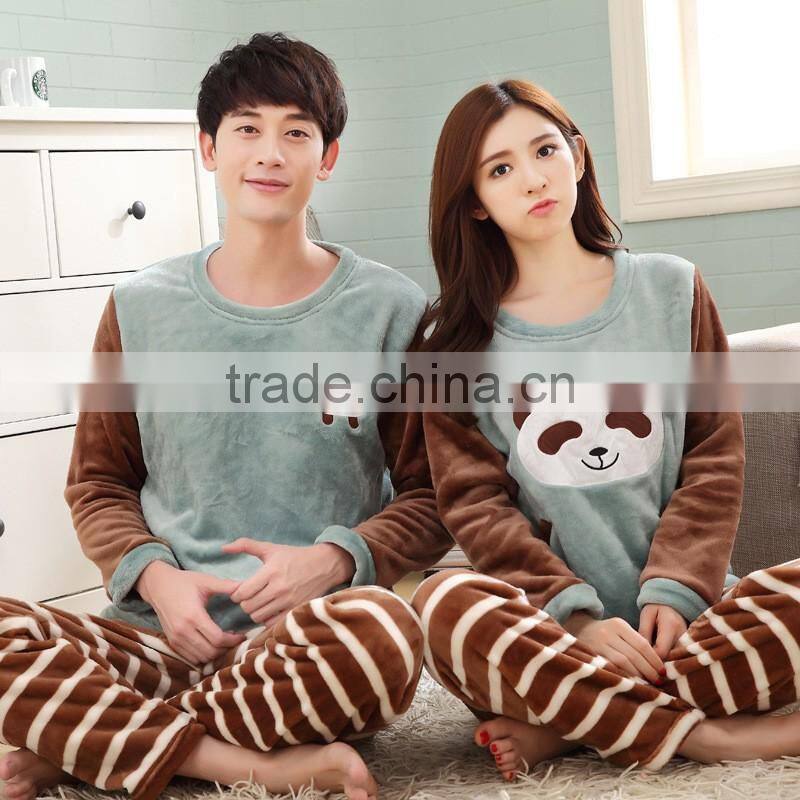 Wholesale 100% cotton sleep wear fitness couple lovers sleep wear pajamas