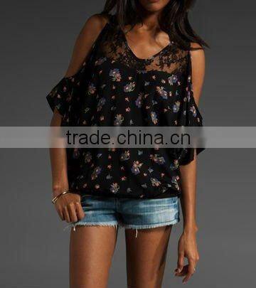 12TT008 flower printed tank tops