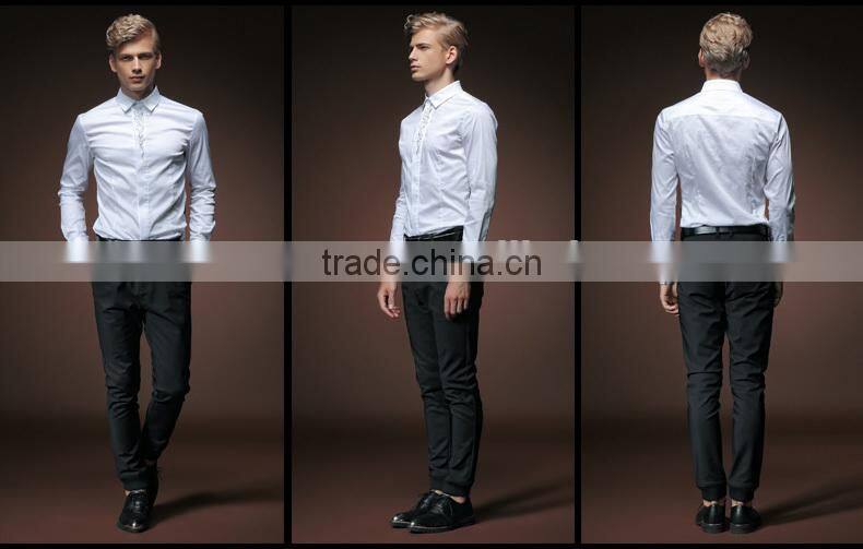 2015 Fashion high quality plain color man shirt