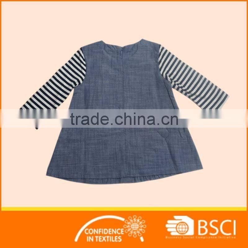 Children Wear Cotton Baby Denim Girl Dress
