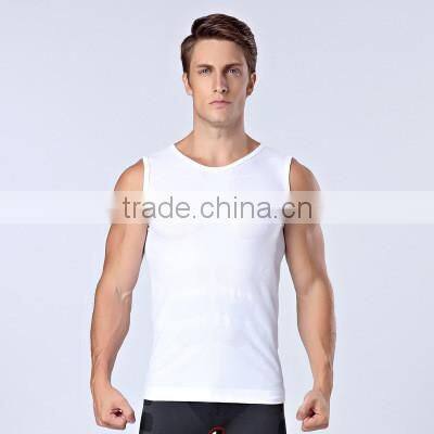 new model fitness skinny bodybuilding excercise sleeveless compression shirts for men