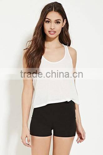 2017 Hotsale China Women Custom Fashion Cropped Skinny Leggings OEM Service Plain Dyed