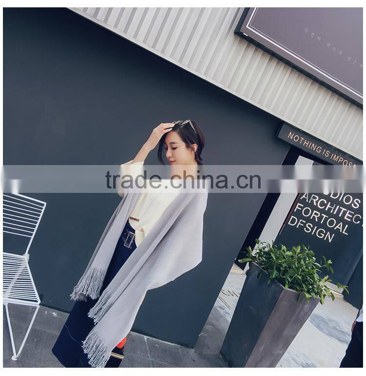 Fashion Camel Winter Women's Artificial Cashmere Shawl Scarf Thick Warm Wrap Long Muffler Tassels