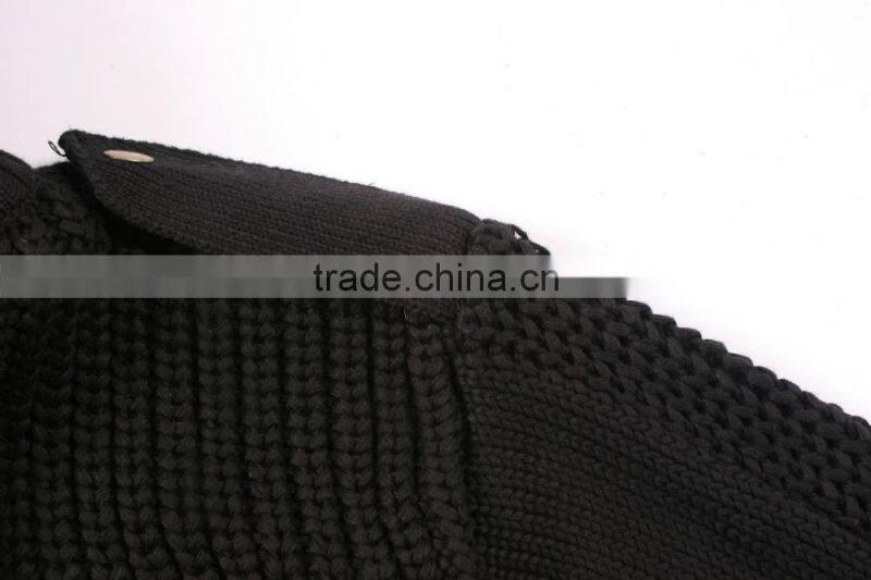 2016 Men Woolen Sweater Design Knitted Sweater Coat