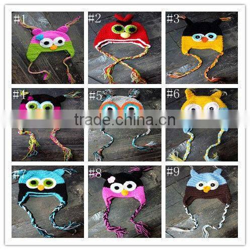 Brown Bear crochet hat Baby Boy/Girl Crochet Owl Animal Beanie Hat cute baby crochet hat