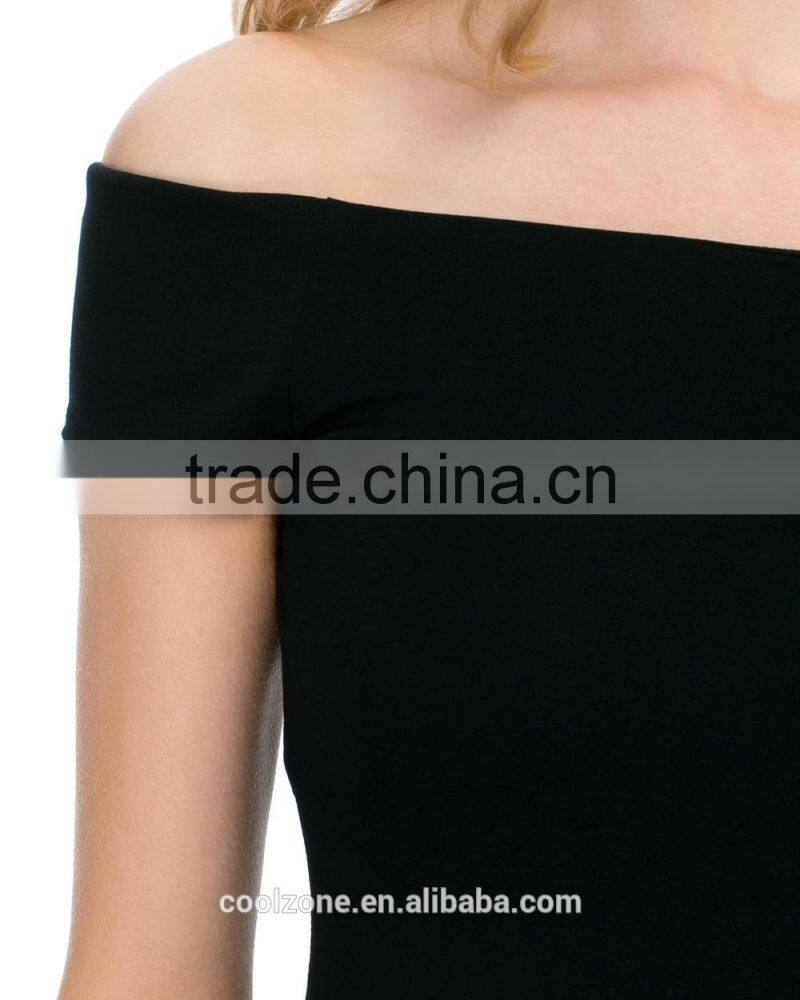 Trade assurance off-the-shoulder design lady top wholesale women top selling products 2015