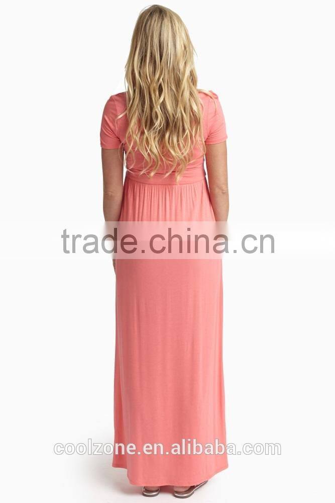 Short sleeve incredibly soft flattering maternity clothing woman