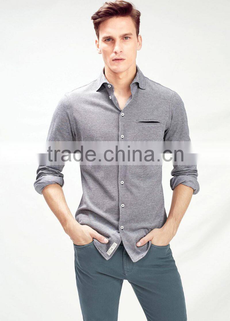 Latest designs for men polo long sleeves shirts