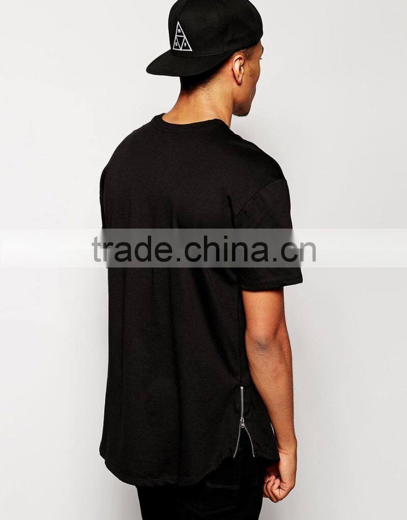 New Look Longline T-Shirt Zip China products