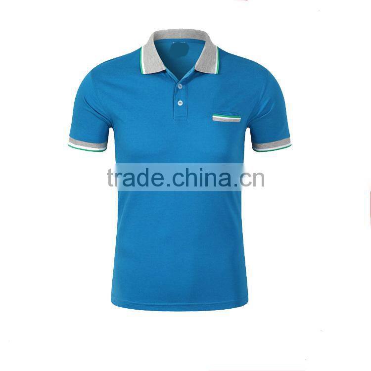 Custom T Shirts For Men With Collar Short Sleeve Dry Fit Polo Shirts 100% Cotton
