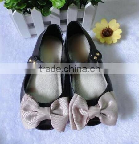fabric bow melissa shoes for kids, mini melissa for girls