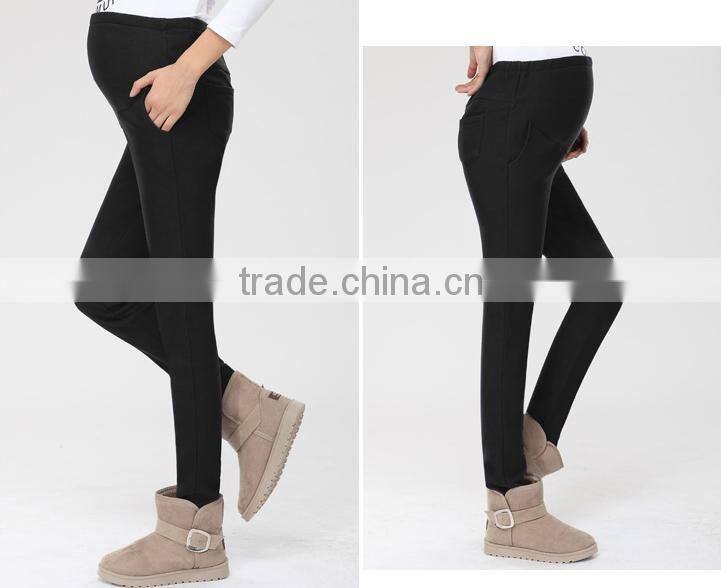 Pregnant women pants, high-waisted pants, thick warm pants