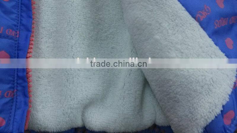 fashion children winter jacket polar fleece cute goose down jacket