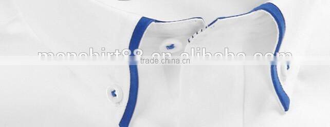 Wholesale 100% cotton white shirts for men slim fit men shirt