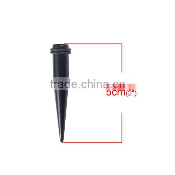 6mm Acrylic Ear Stretcher Expander Tapers Black Ear Plug Piercing