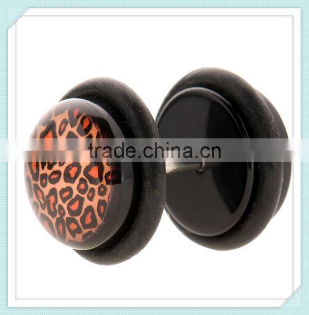 Different Design Fake Cheater Plug Acrylic Earrings Body Piercing Jewelry