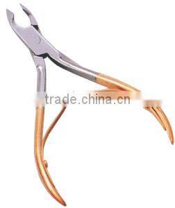 Cuticle nipper Double Spring Back lock,Nail Nipper Double Spring Back Lock,Beauty Nail nipper
