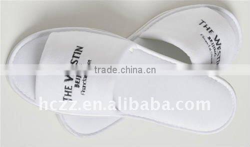 100% cotton embroidery hotel slippers