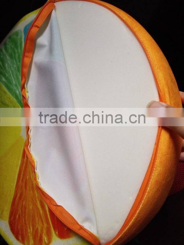 Creative Round fruits Wood cushion pillow, seat cushion, plush pillow