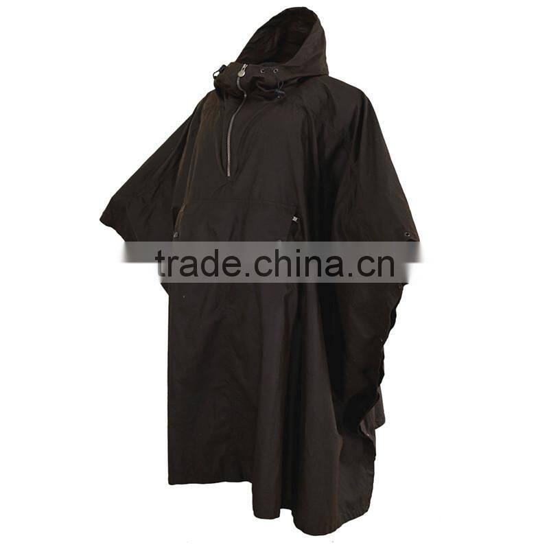 Waterproof Hooded Nylon Ladies Long Raincoats