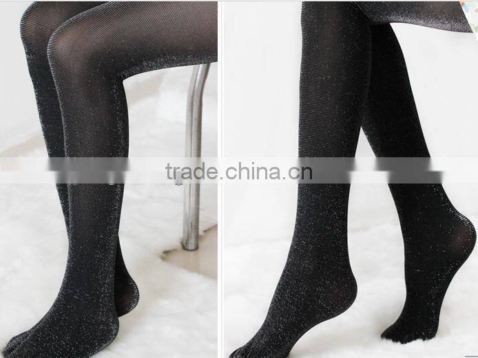 High Quality silver Sheer Pantyhsoe Essential Fashion Winter Sheer Solid Color Opaque Glow Ultra-thick Winter Tights