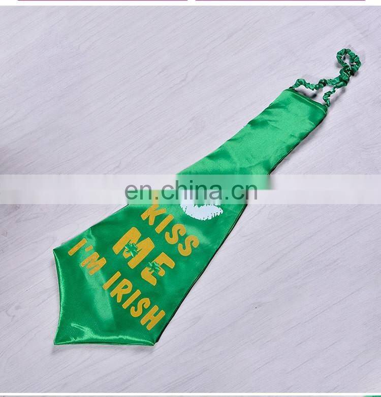 st' Patrick's day party green big Necktie