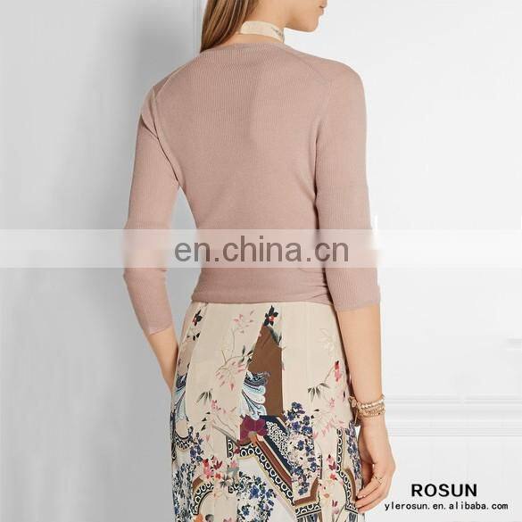 Formal Suits for Women Deep V Neck Cashmere Pullover Sweater