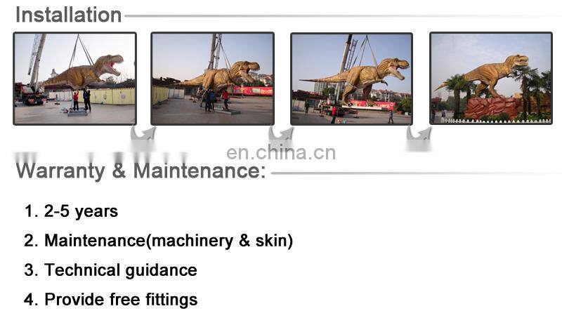 Amusement Park Show Large Animatronic Animals Model Of Tiger