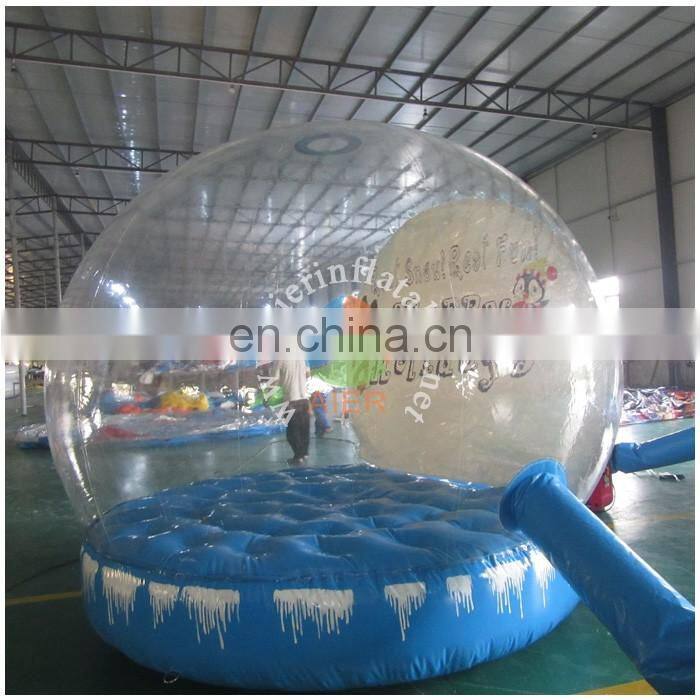 Hot sale 3m Diameter Christmas Blue Inflatable Snow Ball