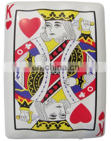 PVC inflatble playing cards